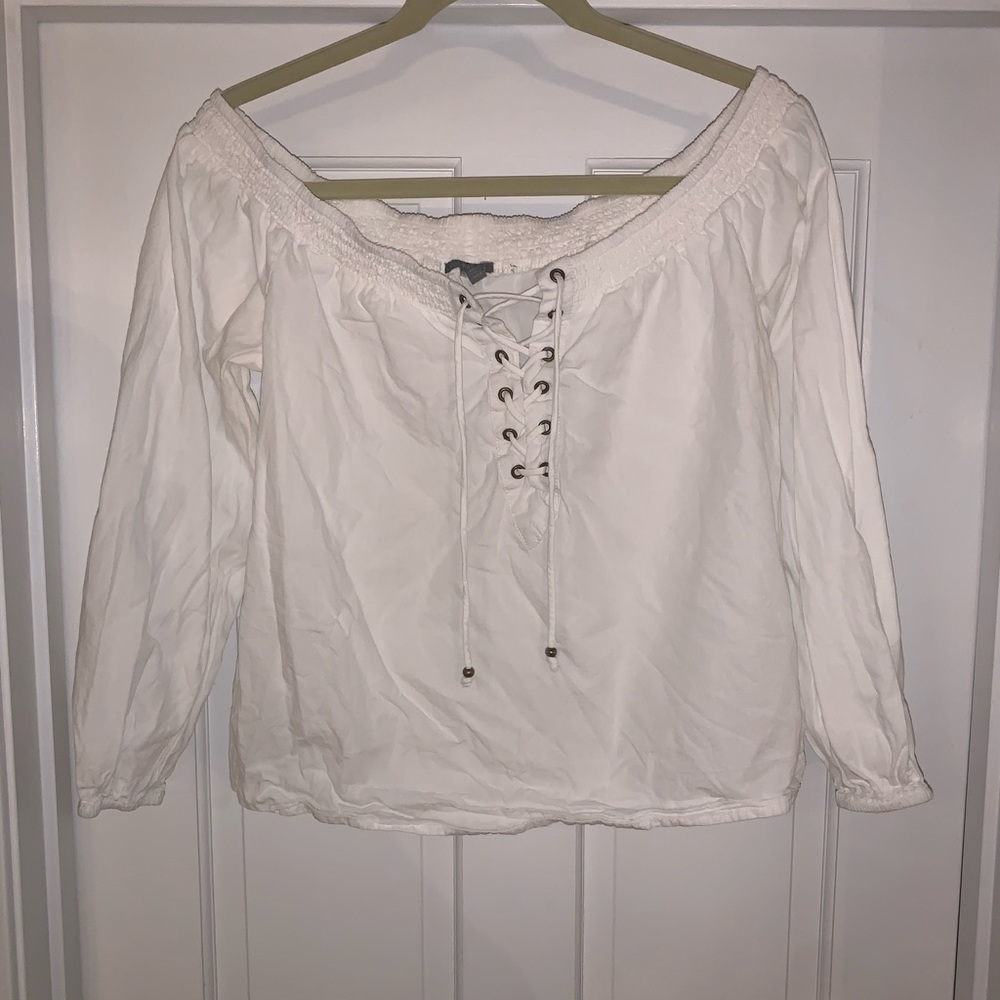 Long sleeve flowy crop top